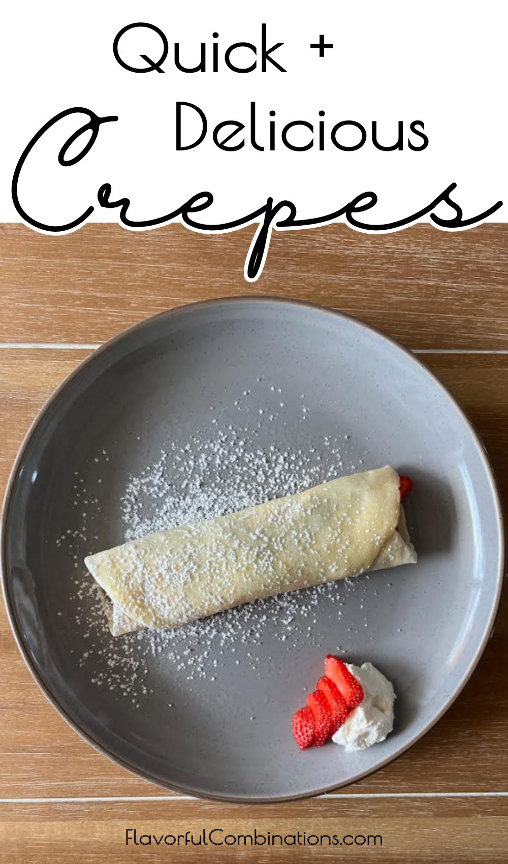 Crepes with Cream Cheese Whipped Cream